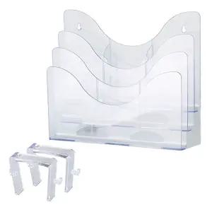 파티션 서류꽂이 A4 3단 칸막이 걸이케이스 선반걸이 dZP8+6FKV