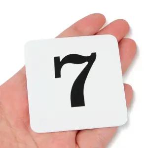 사각 번호판 60mm 1p 1-50 아크릴 숫자 표지판 사각판 번호