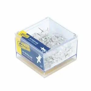 평화 WZA177V9 B3 대용량 투명 푸쉬핀 압핀 게시판 디자인 핀