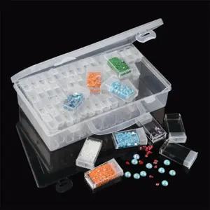 64P 개별 수납 케이스 세트소품보관함 정리함 수납함 비즈 파츠 악세서리 악세사리
