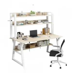 독서책상 책꽂이 선반 공부 일자형 데스크 독서