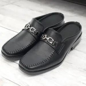 체인 남자 블로퍼 구두 인조가죽 남성 뮬 정장 슬리퍼로퍼슈즈 로퍼 정장화