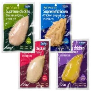 테비 슈프림 치킨 100g x 20개 대용량 닭가슴살 4종