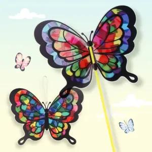 미술샘 나비 썬캐쳐 만들기 봄 키트 나비썬캐쳐 만들기재료 모자이크 아트 셀로판지 교구재료