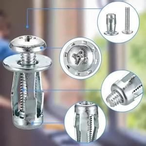 4-40개 번호판 볼트 키트 꽃잎 모양 리벳 너트 스크류 패널 클램프 잠금 잭 M4 M5 M6 M8 금속 리벳너트 자