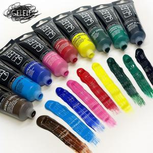 GELELF 젤 프린팅 아크릴 페인트 - 60ml HD 안정적인 전사 전문가급 플레이트용 완벽한