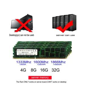 서버 메모리 램 x 79x58x99 DDR3 REG ECC 8GB 1333MHz 1600Mhz 1866Mhz 8G 16gb 32GB 4GB