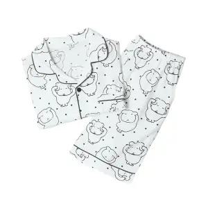 스파오 가나디 귀여운 강아지 캐릭터 여름 반팔 파자마 잠옷세트