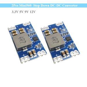 2Pcs Mini560 5A 효율 출력 3.3V 5V 9V 12V 스텝 다운 DC-DC 컨버터 전압 조정기 버크 안정화 전원 공급 장
