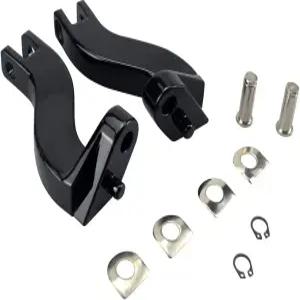 할리 투어링 로드 킹 스트리트 글라이드 일렉트라 모델 1993-2025 글로스 블랙을 위한 WOWTK 10mm 후방