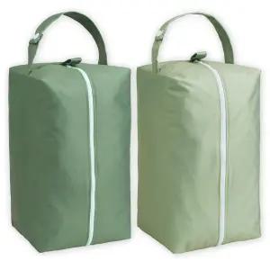 천 기저귀를 위한 노라의 유아용 재사용 가능한 습식 건조 가방 큰 지퍼 구멍이 있는 세탁 포드 분리