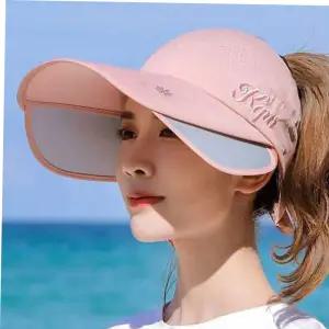 여름모자 여성 챙조절 가능한 투웨이 자외선 차단 선캡 모자