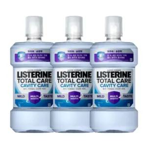 구강면도 - 리스테린 토탈케어 캐비티케어 마일드액 1L 3개