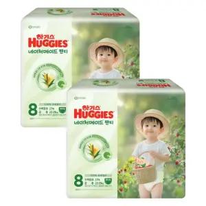 하기스 2025 네이처메이드 공용 8단계 27매X2팩 (팬티형 수퍼점보형)