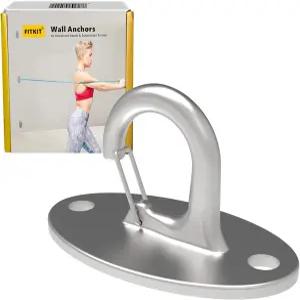 FITKIT 3팩 저항 밴드 벽 앵커 운동 및 서스펜션 스트랩용 304스테인리스 스틸 노 웰드 마운트 헬스장 홈