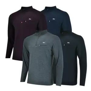 남성 반집업 긴팔 티셔츠 편한 스판 기능성 작업복 일상복 간절기