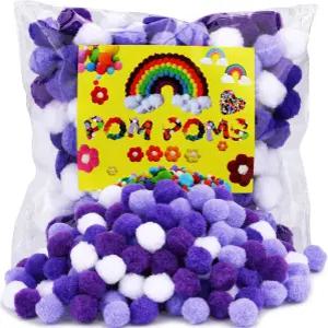 홈 및 클래스 크리에이티브 활동 데코레이션 DIY 아트 앤 크래프트 퍼플 라이트 화이트용 원복 폼 160개