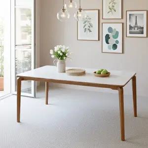 [신세계라이브쇼핑]루키 원목프레임 세라믹6인 식탁테이블 단독 TR6027R (착불)