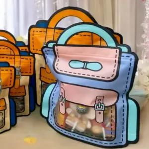 대 블루 간식 답례품 인기템 백포장 구디백 지퍼백 포장지 프리미엄