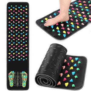 BBTO 마사지 매트 반사요법 학생 노인 로드 오래 워크 사무 스톤 지혈 앉아 지압 있는