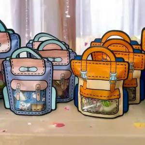 소 지퍼백 프리미엄 구디백 간식 오렌지 인기템 백포장 답례품 포장지