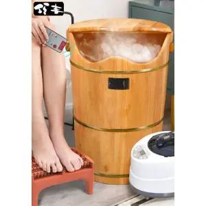 스팀 족욕기 훈증 각탕기 편백나무 발욕조 건식 보온 가정용 덮개 발마사지