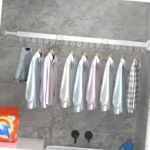 (색상 선택)벽부착 빨래건조대 접이식 화이트 대용량 이불건조대 3단 폴딩형