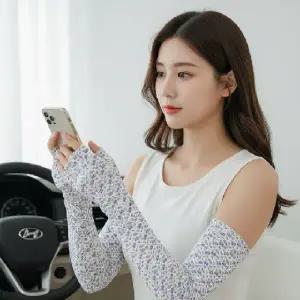 여성 자외선 차단 쿨토시 운전용 팔토시 여름 야외활동용 스마트폰 터치 가능
