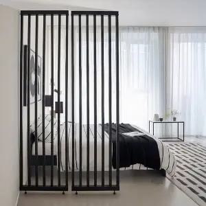 [아씨방]마켓리더 아트월 스트라이프 무타공 침실 공간분리 가벽 파티션 402