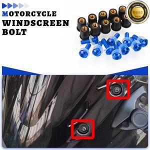 BMW S1000RR S RR 2024 2010-2025 페어링 볼트 키트 10개 윈드실드 나사 고무 너트 윈드스크린 액세서리