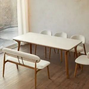 [보루네오하우스]보루네오 엘리브 애쉬 듀얼 세라믹 테이블 6인식탁 fn114