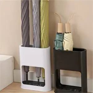 (색상 블랙)다용도 현관 우산 꽂이 북유럽 인테리어 우산 꽂이 빗물받이 보관함