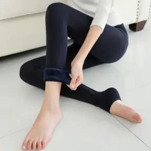 여성 기모 융털 레깅스 슬림핏 길이조절 보온 겨울 바지