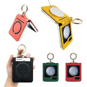 O레더 맥세이프 케이스갤럭시 Z플립 6 5 4 3 qud8+5GcL