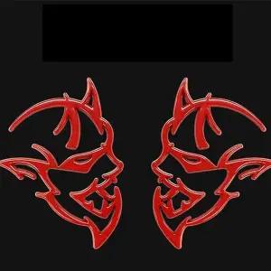 [셀러에이드]스티커 레드 튜닝 데코 마크 엠블럼 오토바이 자동차