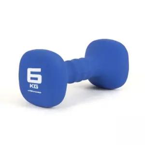 아이워너 근력 네오프렌 사각 아령 덤벨 요가 홈트 6kg 1개