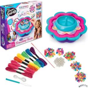 CRA-Z-Art Shimmer N Sparkle 2-in-1 스핀 비드 우정 스튜디오 팔찌 제작자 8세 이상