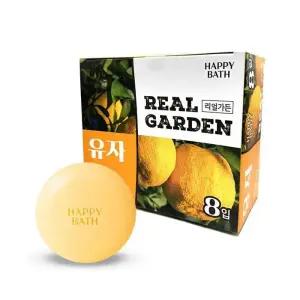 [에스에스_62]리얼가든 유자 세안비누 비누 90g 8개입
