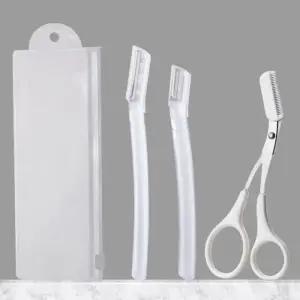 [에스에스_62]눈썹정리세트 눈썹칼 투명 3종세트