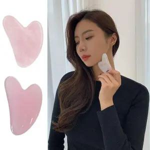 [에스에스_62]로즈쿼츠괄사마사지기 원석 얼굴 경락