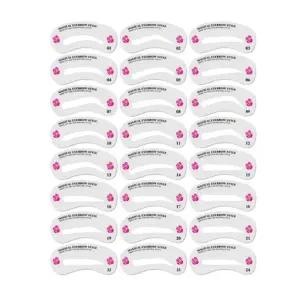 [에스에스_62]가이드 눈썹가이드스티커 눈썹모양 틀 24종