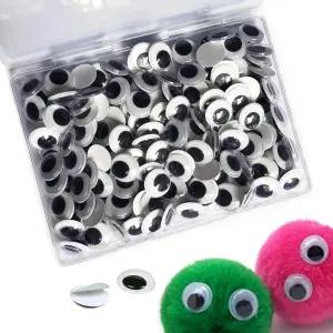 150 PCS 대형 구글리 즈 셀프 0.78인치(20mm) 휘글라이 강력한 끈적끈적한 뒷면(업그레이드된 이지필 뒷면)