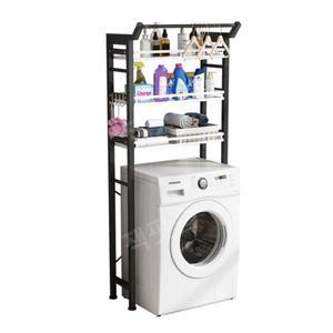 세탁기 다용도실 보관함 플로어 발코니 프레임 저층 보관함 1단 선반 90길이 행거 색상