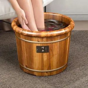 나무족욕기 족욕통 원목 가정용 히노끼 발욕조 족욕 대야