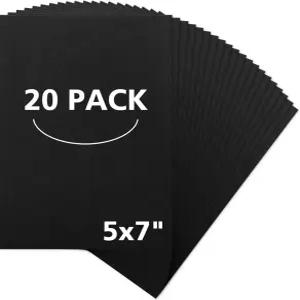 매트 보드 센터 20팩 5x7 칩보드 시트 50pt 책 제본용 크래프트 헤비 듀티 북 보드는 스텐실 액자 배송 DIY