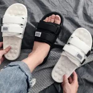 남녀 공용 투밴드 스트랩 샌들 슬리퍼 편한 여름 데일리 슈즈