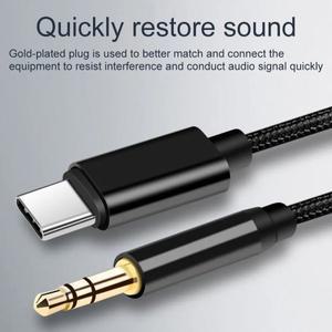 USB C to 3.5mm 잭 AUX 케이블 DAC 타입-C 오디오 자동차 스피커 헤드폰 보조 어댑터 화웨이호환 삼성호환