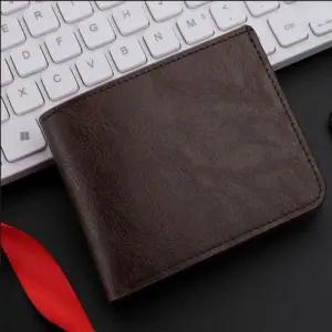 모던한 슬림 디자인 남성 무지 지갑 카드 수납 반지갑
