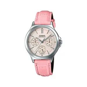 카시오 LTP-V300L-4A 아날로그 여성 가죽 시계 드레스 워치
