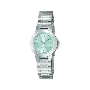 카시오 LTP-1177A-3A 클래식 라운드 아날로그 여성 메탈 시계